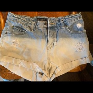 Ombré billabong denim shorts